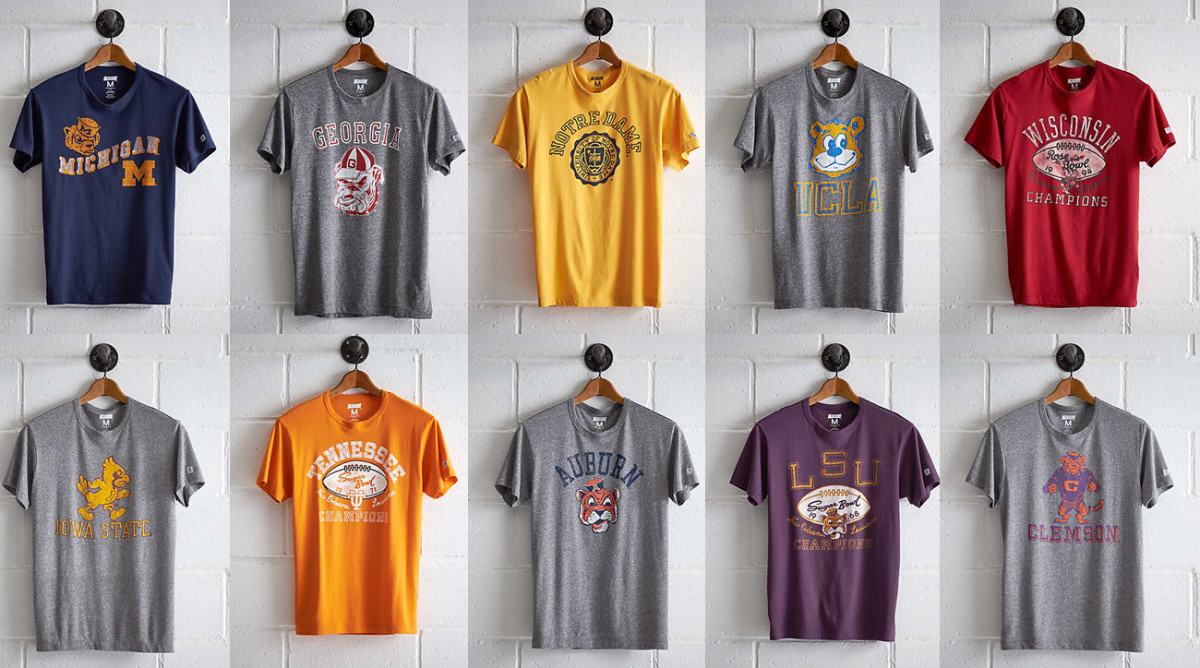 retro college apparel