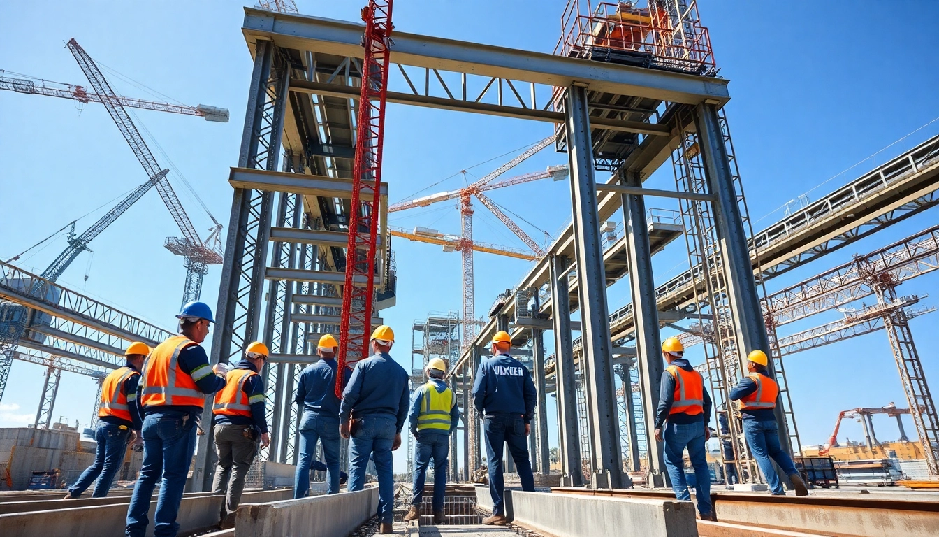Structural steel installation