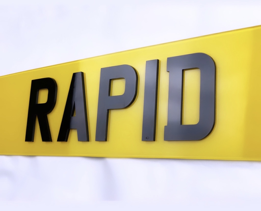 Online number plate builder